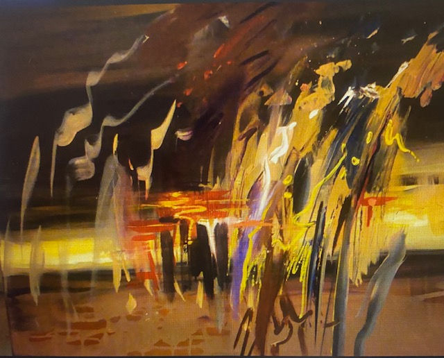 FIRE DANCE /70x100/cm