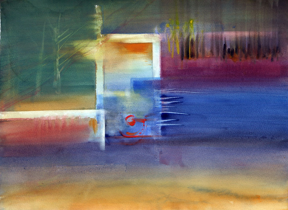 OVER THE RIVER I /55X75/ cm
