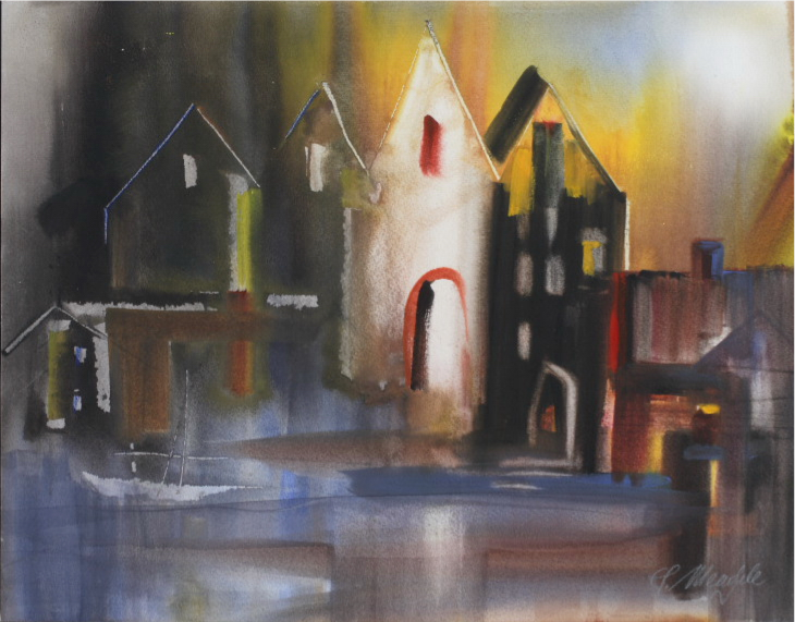 OLD TOWN I /60x50 cm/