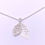 Thumbnail: Silver leaf necklace. 