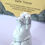 Thumbnail: Howlite Hand carved dog figure. 