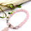 Thumbnail: Rose quartz bracelet with Angel wing charm.