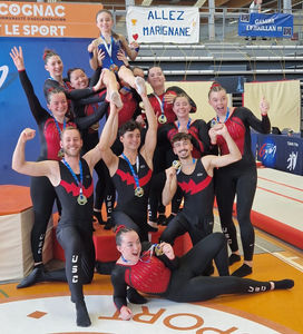 Équipe Nationale B  : Yanna CHOMILIER, Johan ROUGEMONT, Yann CHIRIER, Antoine SANGLIER, Ambre LANGENIEUX, Inès MESSEANT, Eva BERTRANK, Léa HERRY, Justine VIVIER, Perrine SOLER, Laurine CORREE