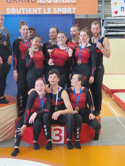Équipe Nationale B  : Yanna CHOMILIER, Johan ROUGEMONT, Yann CHIRIER, Antoine SANGLIER, Ambre LANGENIEUX, Inès MESSEANT, Eva BERTRANK, Léa HERRY, Justine VIVIER, Perrine SOLER, Laurine CORREE