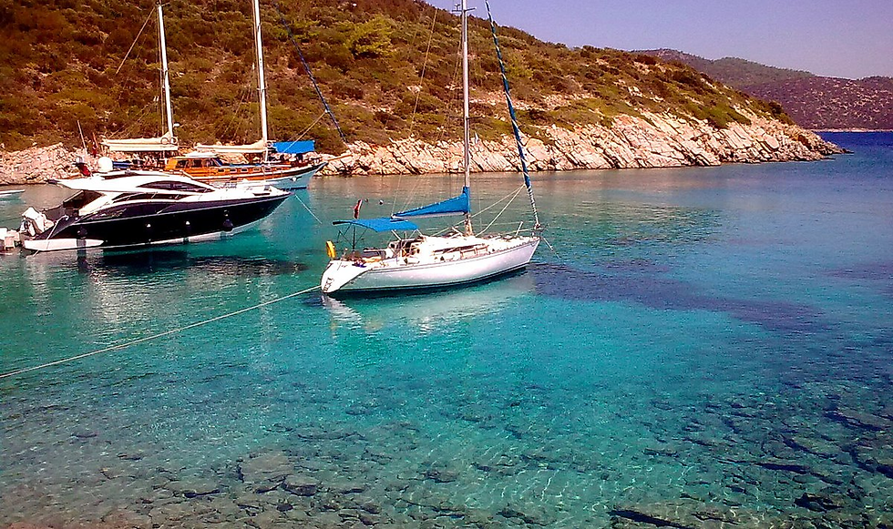 Orak Adası'nın kıyı resmi
