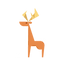 クリスマスのトナカイ 
