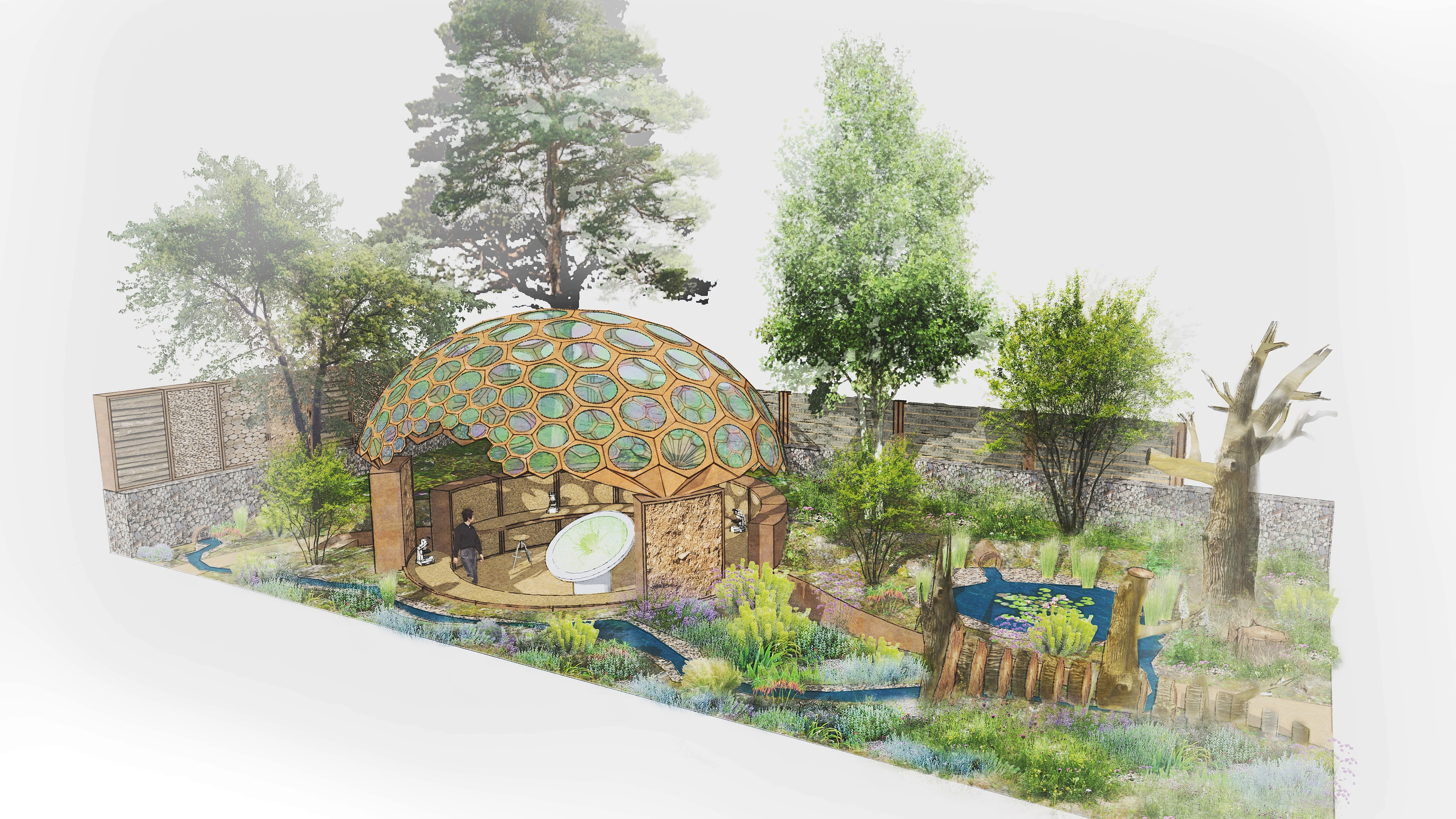 Artists visualisation of Chelsea show garden