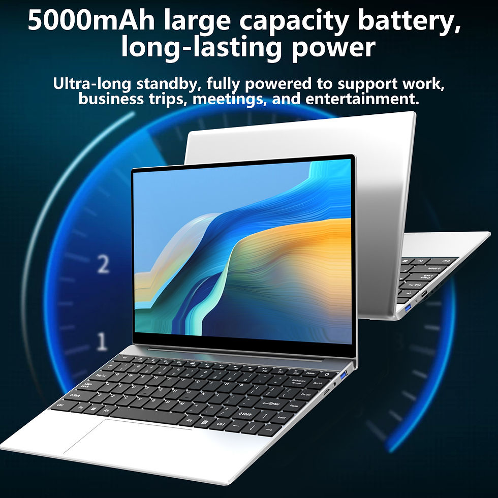 Miniatura: LENO Laptop 14.1" Windows 11 16GB RAM 2TB SSD Intel N3700 Ultra Slim Notebook Ga