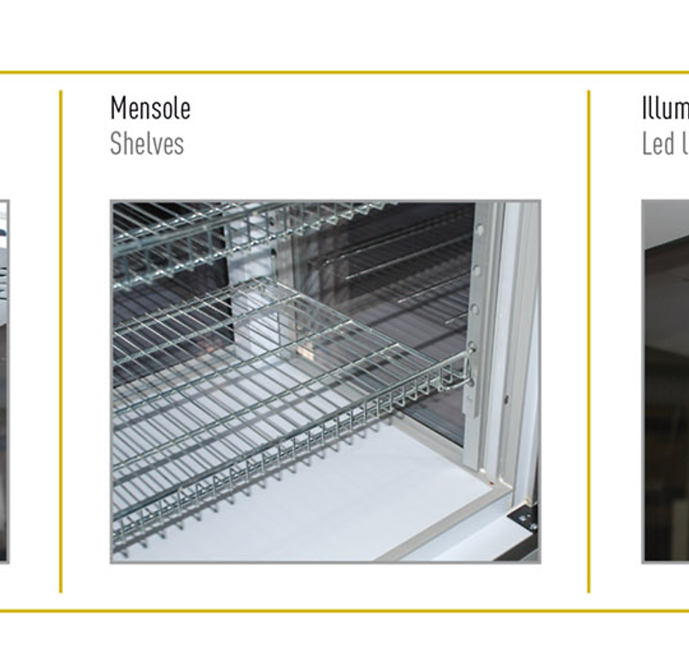 Miniatura: FRIGO PASTICCERIA 4 LATI PSG 67-76-90 NFN