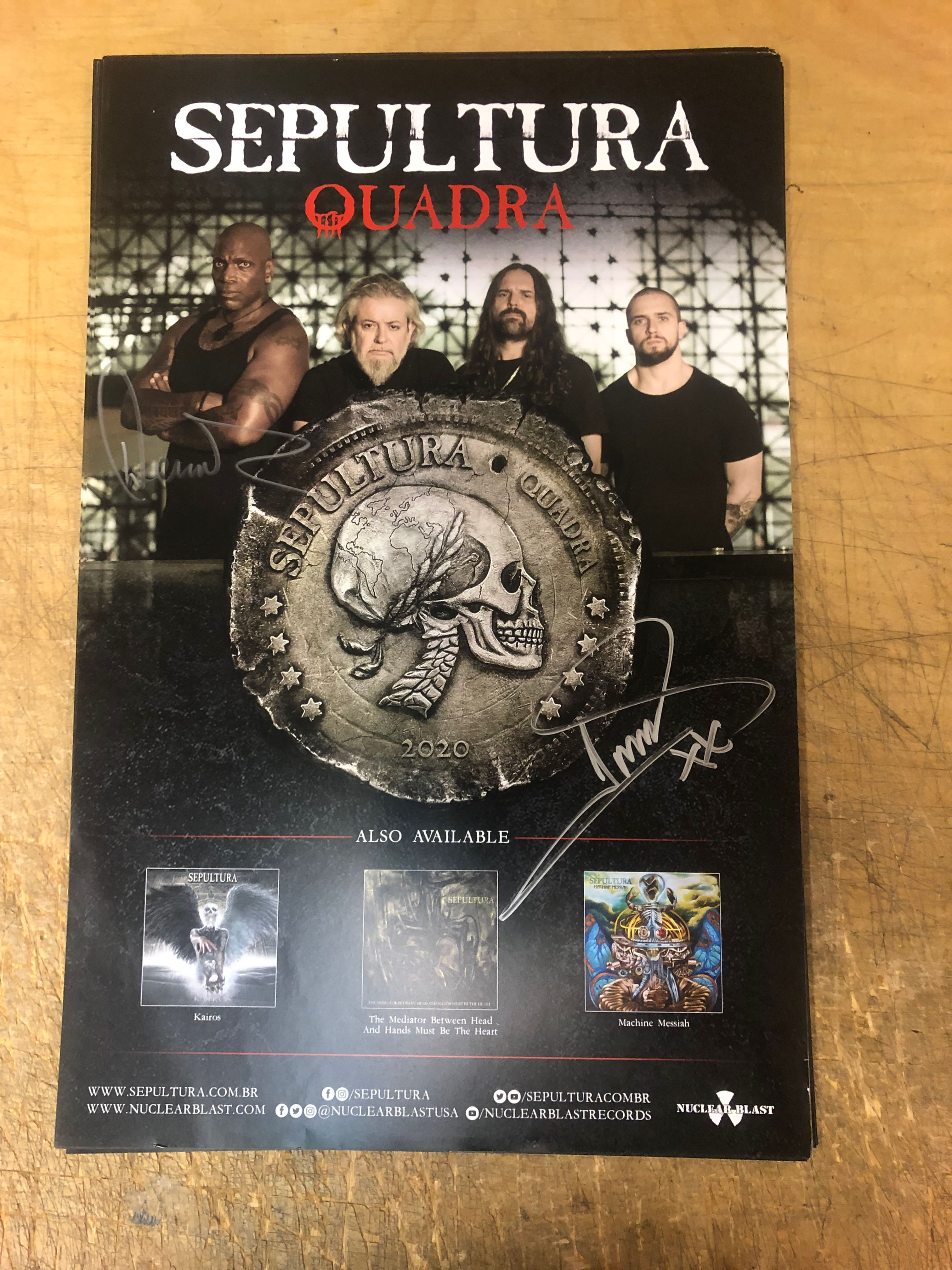 AUTOGRAPHED: Sepultura Poster