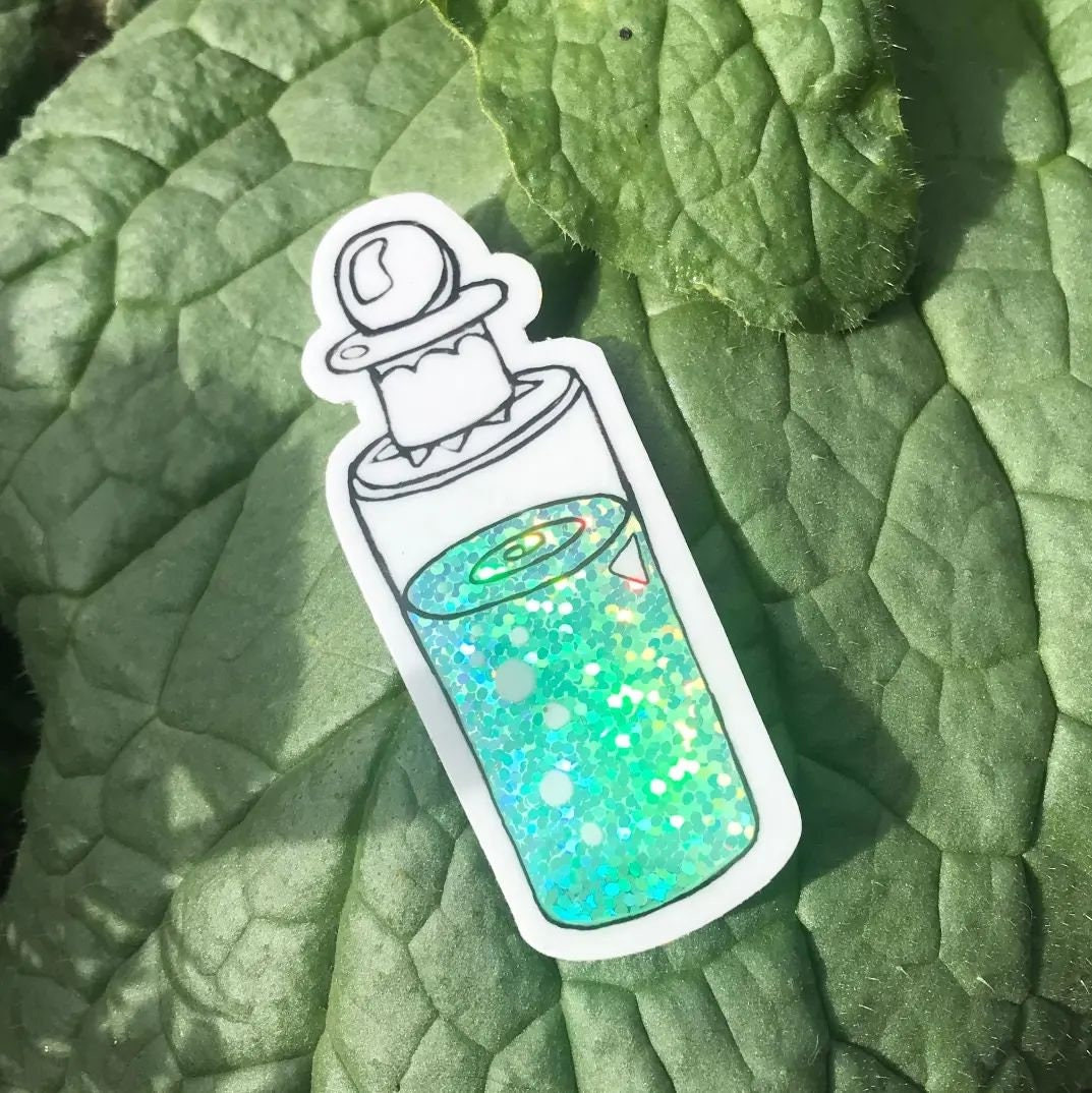 Shiny Potion Vinyl Sticker || Small, Durable and Sparkly! Mermaid Tears