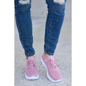 Forever Link Breathable Mesh Lace-up Round Toe Athletic Shoes