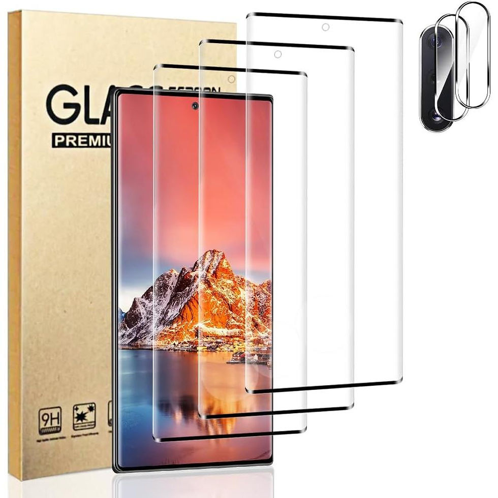 (3+2 Pack) Galaxy Note 10 plus Screen Protector + Camera Lens Protector,Full
