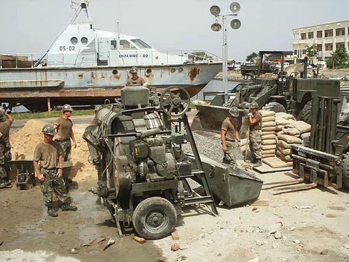 Senegal, Africa construction site experienced custom home builders in Wimberley, Texas Hill Country