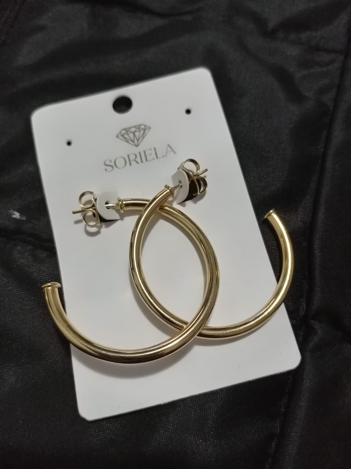 Brinco argola banhada a ouro