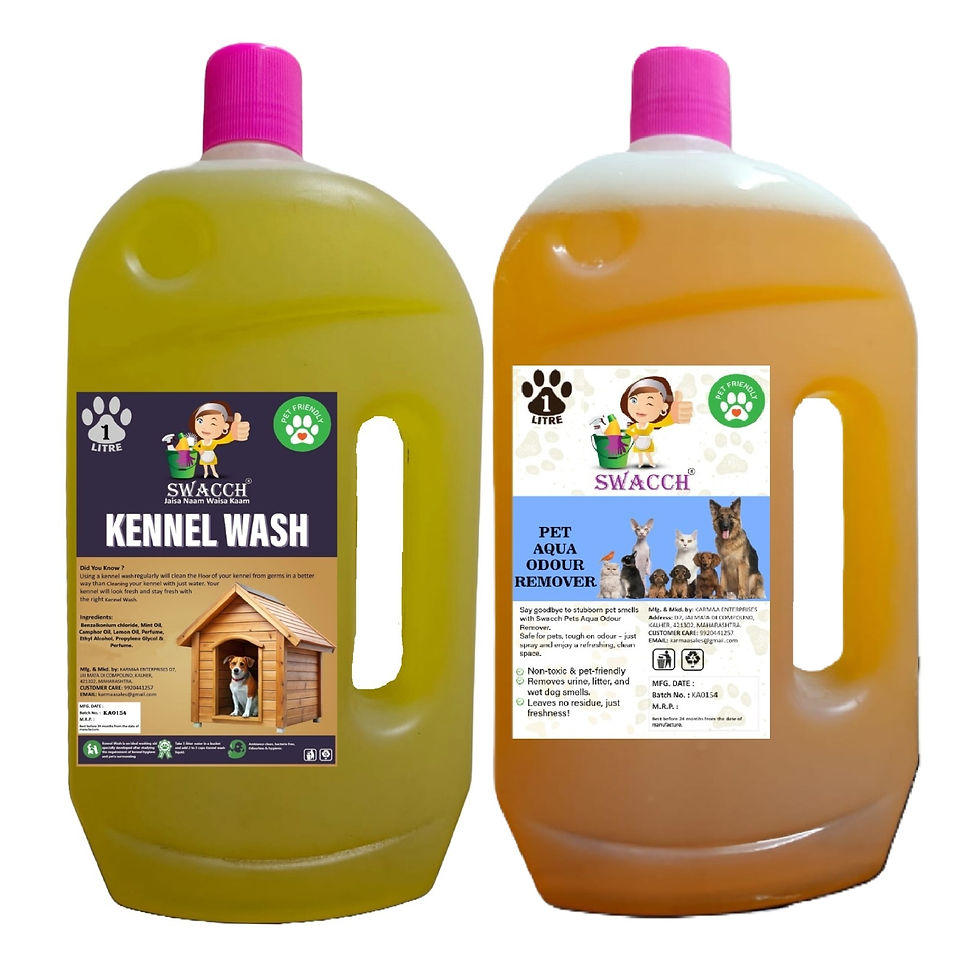 Thumbnail: swacch Kennel Wash + Pet Aqua Odour Remover 1 Litre Combo Pack of 2