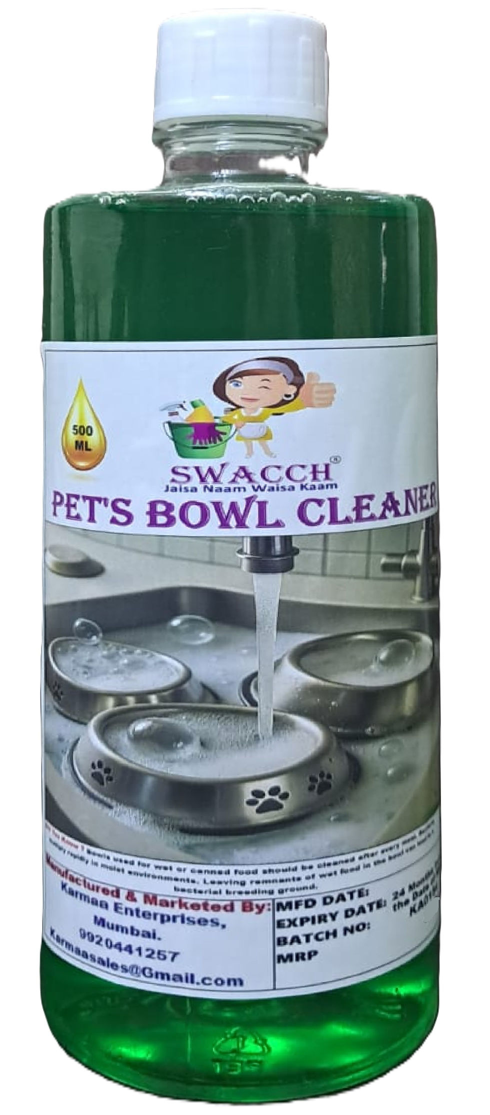 Thumbnail: swacch Pets Bowl Cleaner I Pet-Safe Bowl Cleaner Liquid I 500ml (Combo Pack)