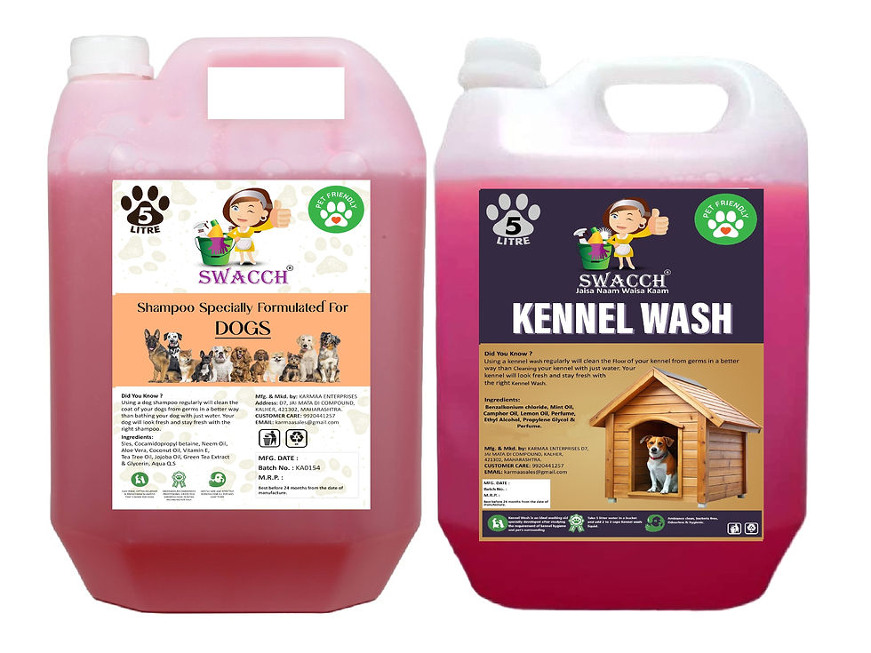 Thumbnail: Swacch Dog Shampoo + Kennel Wash 5 Litre Combo Pack