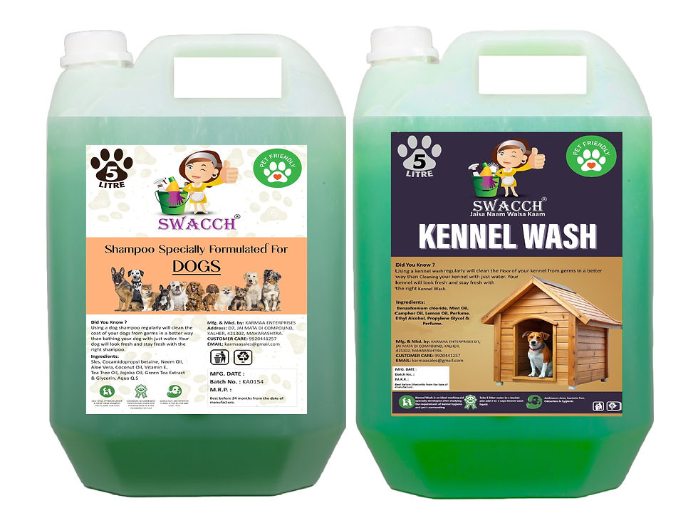 Thumbnail: Swacch Dog Shampoo + Kennel Wash 5 Litre Combo Pack