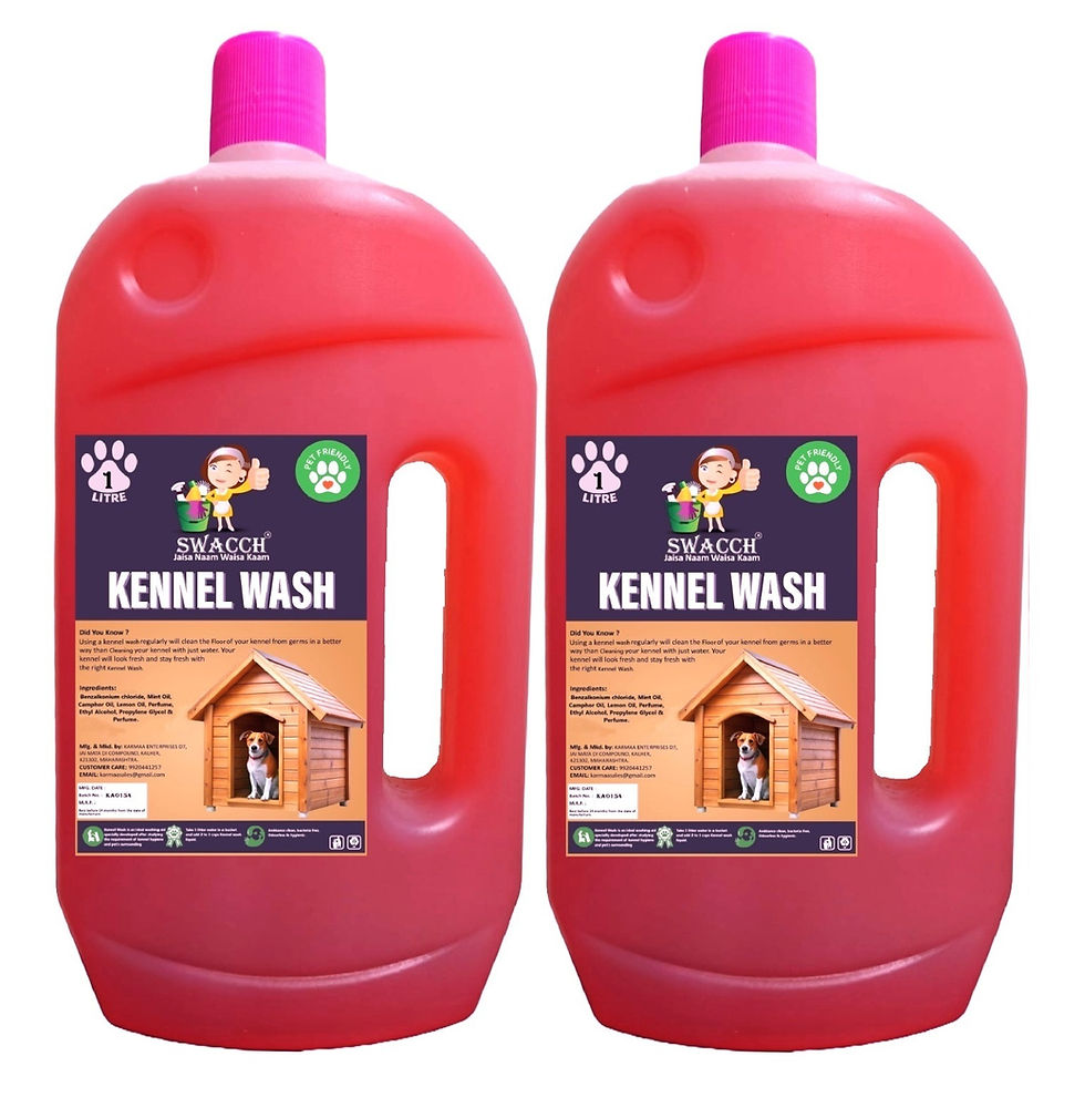 Thumbnail: Swacch Kennel Wash Liquid , Pet Stain & Odour Remover , 1 Litre Combo Pack