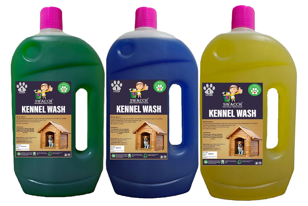 Thumbnail: Swacch Kennel Wash Liquid , Pet Stain & Odour Remover , 1 Litre Combo Pack