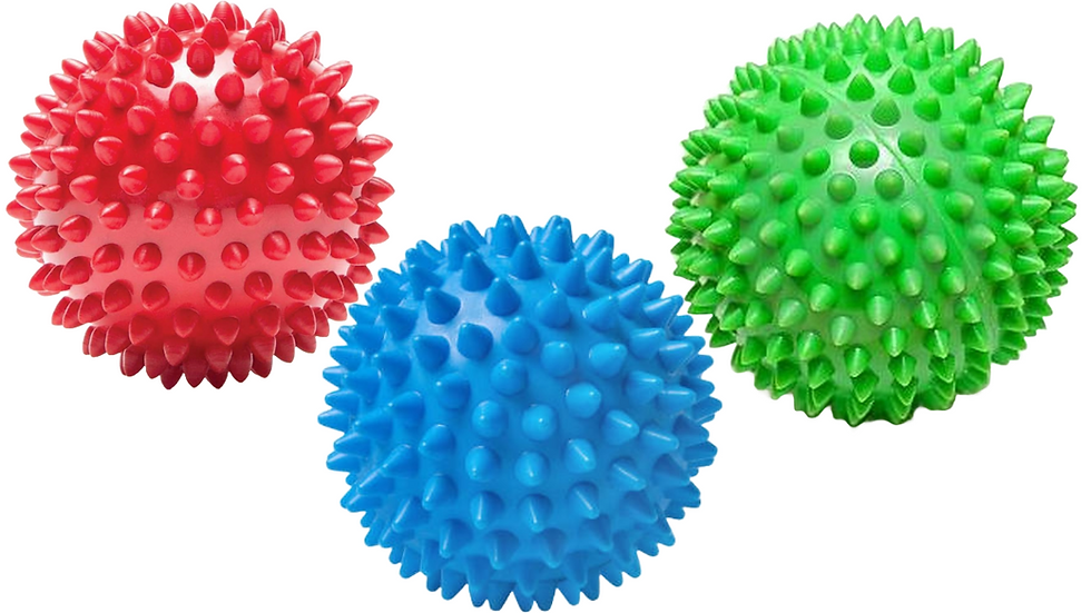 Thumbnail: swacch Spike Ball Rubber Chew Toy For Dog Combo Pack