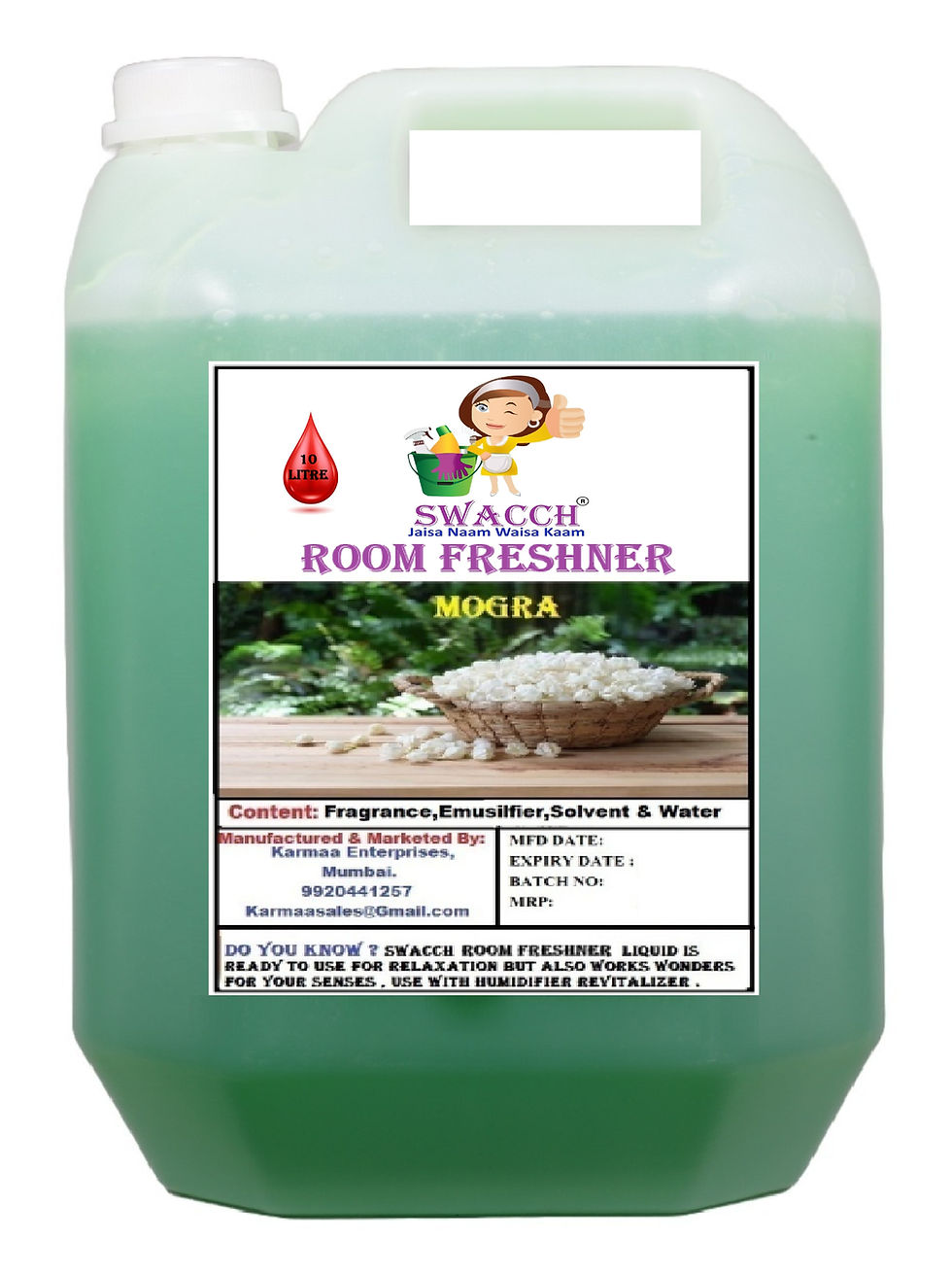 Thumbnail: Swacch Room Freshner Liquid 10 Litre