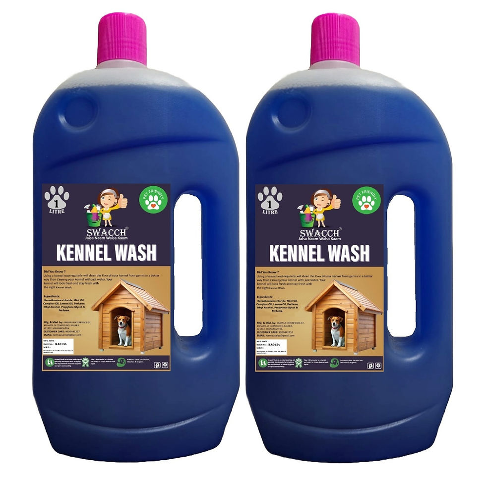 Thumbnail: Swacch Kennel Wash Liquid , Pet Stain & Odour Remover , 1 Litre Combo Pack