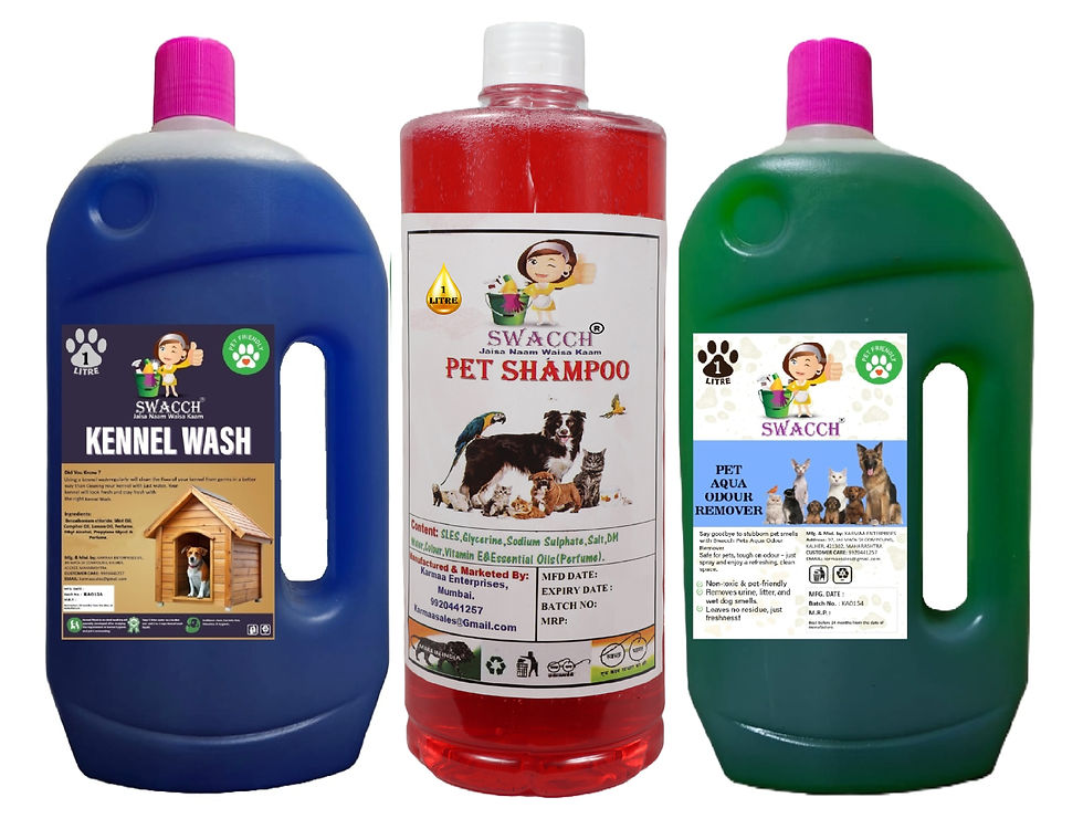 Thumbnail: swacch Kennel Wash + Pet Shampoo & Pet Aqua Odour Remover Combo Pack of 3