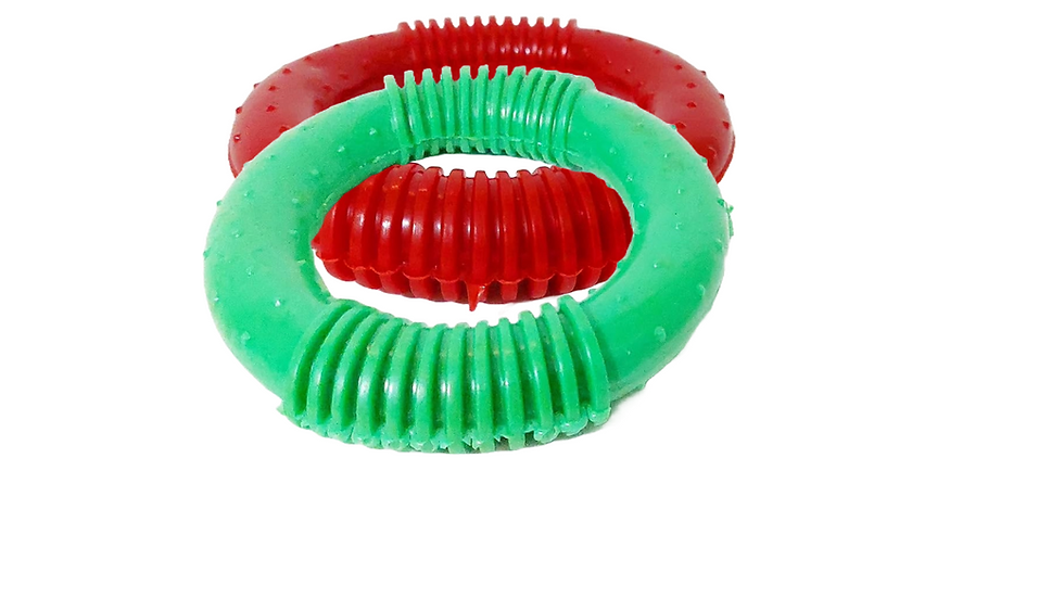 Thumbnail: Swacch O Pvc Ring Rubber Toy Combo Pack Rubber Chew Toy For Dog