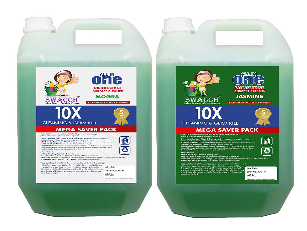 Thumbnail: Swacch Floor Cleaner Liquid I Chlorine Free Surface Cleaner 5 Litre & 10 Litre