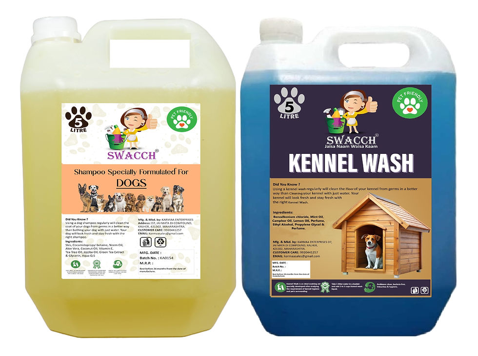 Thumbnail: Swacch Dog Shampoo + Kennel Wash 5 Litre Combo Pack
