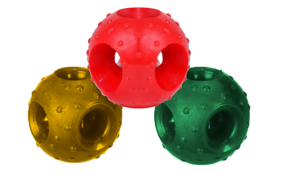 Thumbnail: swacch Goofy Ball I Rubber Chew Toy I Interactive Chew Toy for Dogs & Puppies