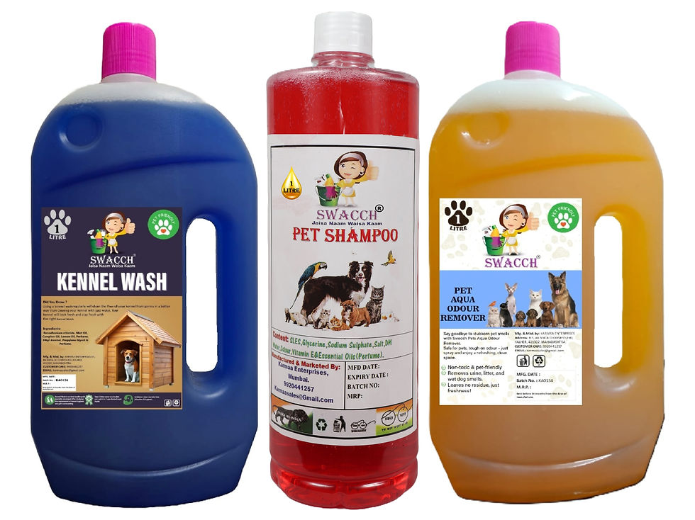 Thumbnail: swacch Kennel Wash + Pet Shampoo & Pet Aqua Odour Remover Combo Pack of 3