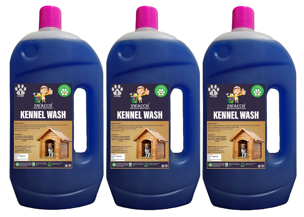Thumbnail: Swacch Kennel Wash Liquid , Pet Stain & Odour Remover , 1 Litre Combo Pack