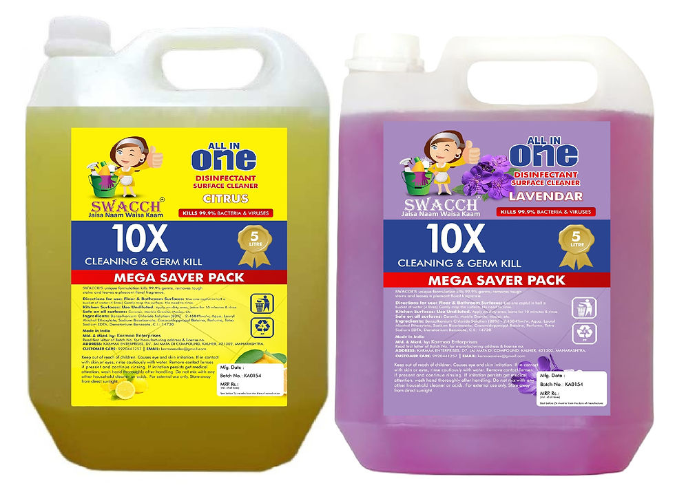Thumbnail: Swacch Floor Cleaner Liquid I Chlorine Free Surface Cleaner 5 Litre & 10 Litre