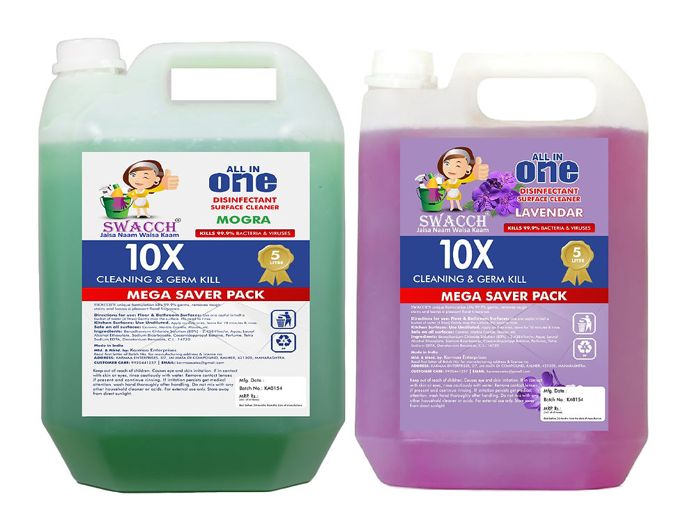 Thumbnail: Swacch Floor Cleaner Liquid I Chlorine Free Surface Cleaner 5 Litre & 10 Litre