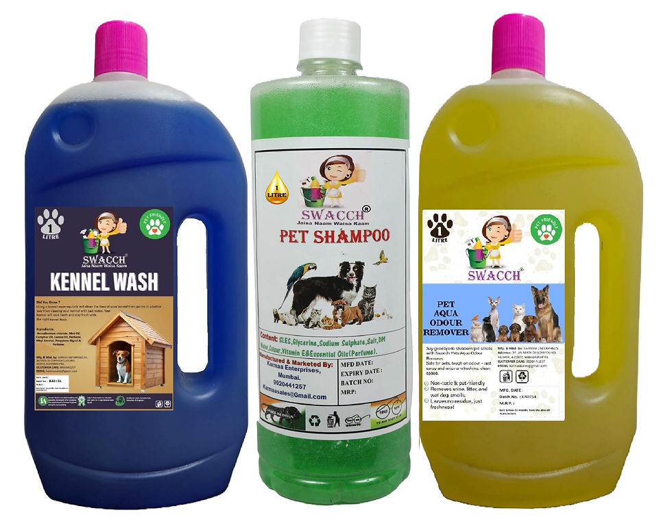 Thumbnail: swacch Kennel Wash + Pet Shampoo & Pet Aqua Odour Remover Combo Pack of 3