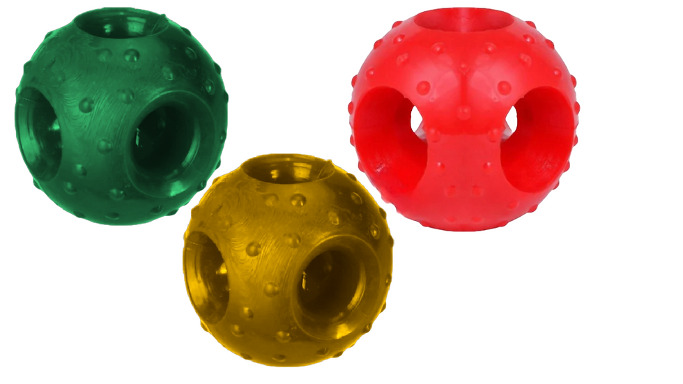 Thumbnail: swacch Goofy Ball I Rubber Chew Toy I Interactive Chew Toy for Dogs & Puppies
