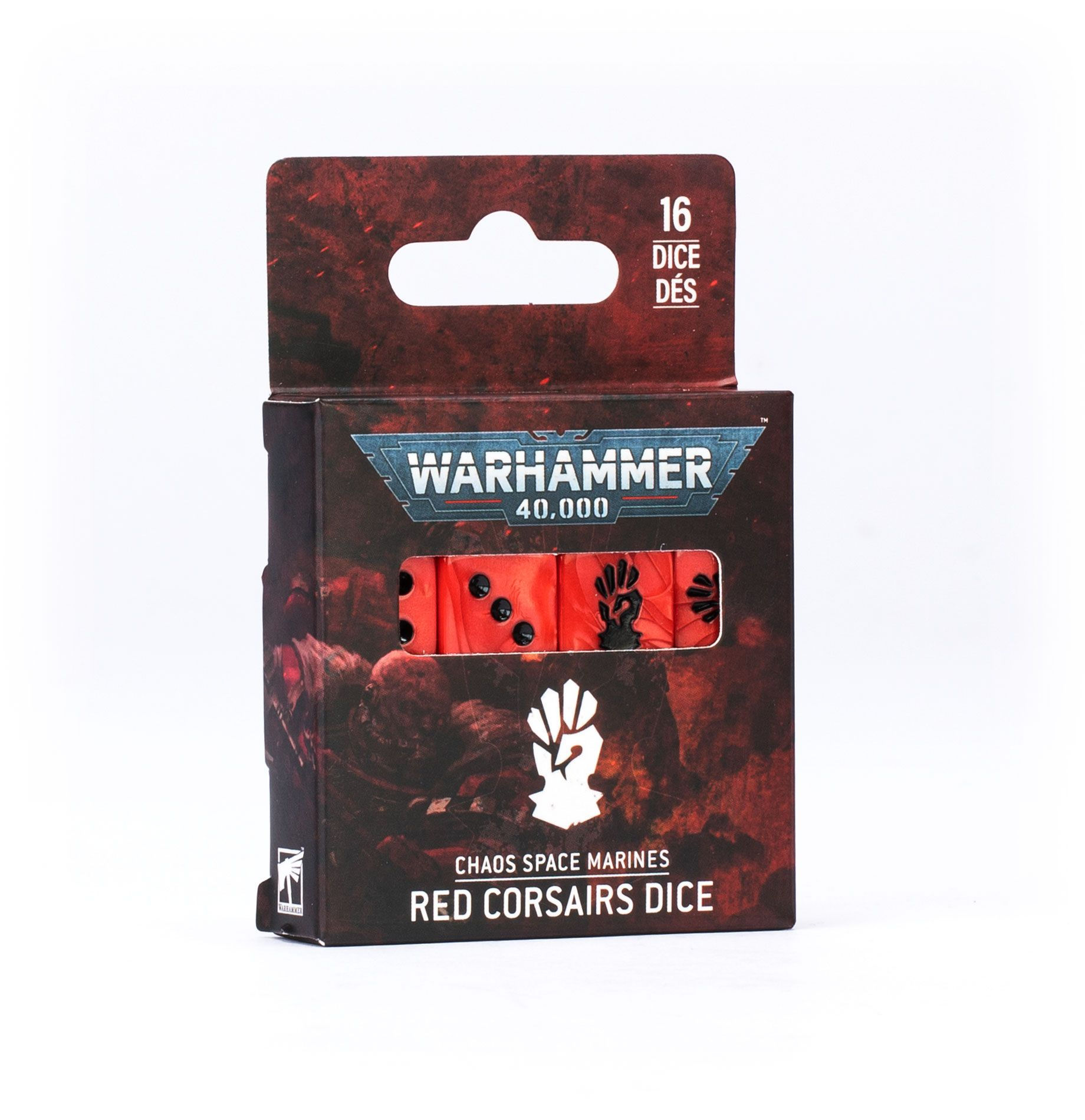 Куби WARHAMMER 40000: CHAOS SPACE MARINES - RED CORSAIRS DICE