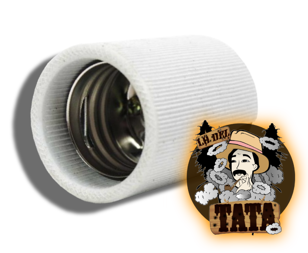 PORTALAMPARA E40 CERAMICO CON CABLE 2M