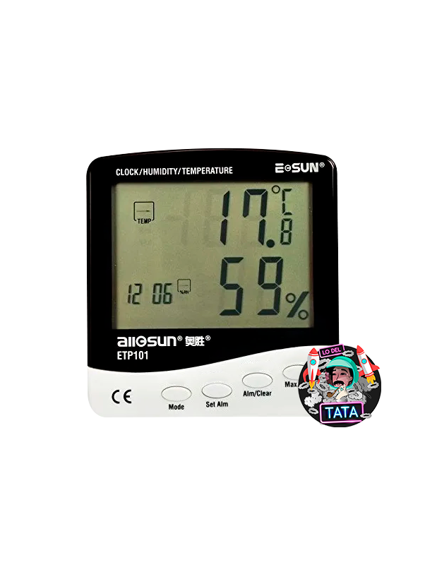ATC TERMOHIGOMETRO DIGITAL MEDIDOR TEMP/HUMEDAD
