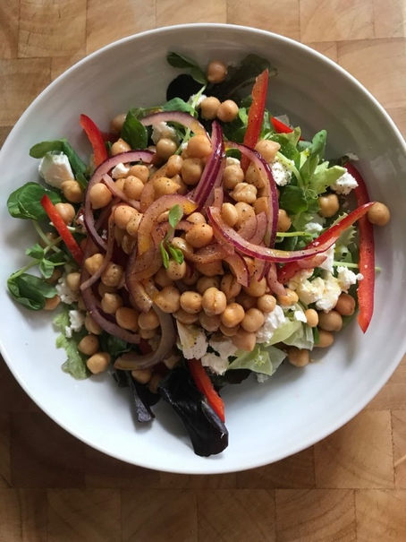 Chickpea Feta Salad
