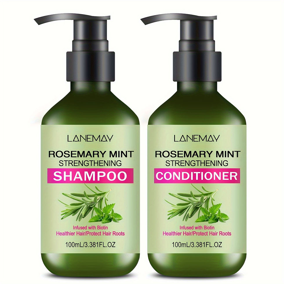 Lanemay Rosemary Mint Strengthening Shampoo and Conditioner Set, 2PCS - Unisex H