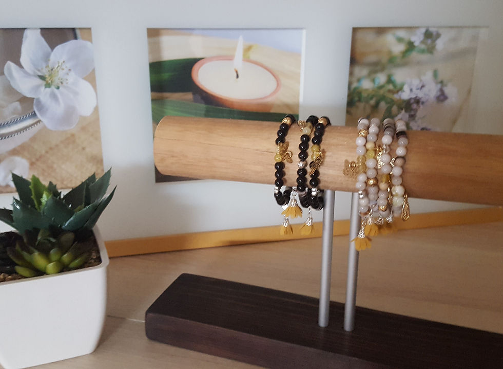 Thumbnail: 2 BRACELETS Pearls | White + Black