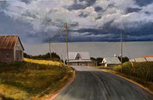 Route de campagne - vers St-Alexis-des-Monts (2005) - Huile, 24 x 36