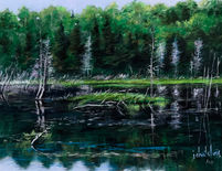 Étang (Tomifobia) (2010) - pastel, 11 x 14