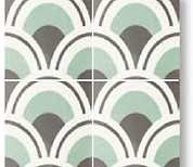 復古孔雀紋(花磚)亮面14.7X14