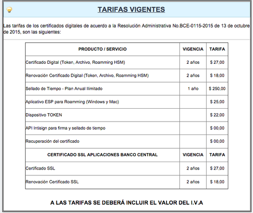 Firma electronica - Banco central