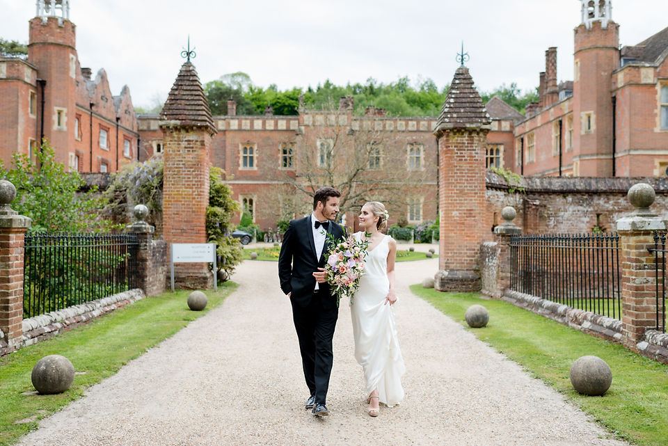 Wedding couple at Wotton House